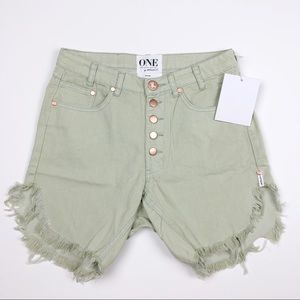 One Teaspoon Frankie Cutoff Shorts Size 23 NEW